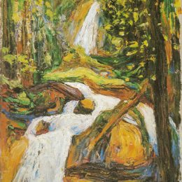 瓦西里·康定斯基(Wassily Kandinsky)高清作品:Kochel: Waterfall I