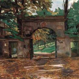 《Neuburg Gates，海德堡》威廉·特鲁纳(Wilhelm Trubner)高清作品欣赏