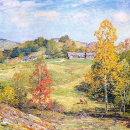 《西永》乌伊拉德·梅特卡夫(Willard Metcalf)高清作品欣赏