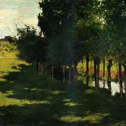 《阳光与阴影》乌伊拉德·梅特卡夫(Willard Metcalf)高清作品欣赏