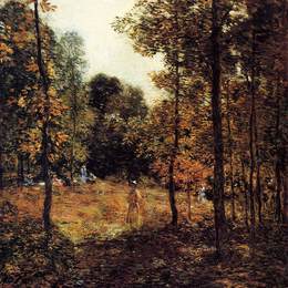 《野餐》乌伊拉德·梅特卡夫(Willard Metcalf)高清作品欣赏