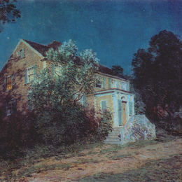 《白丁香》乌伊拉德·梅特卡夫(Willard Metcalf)高清作品欣赏