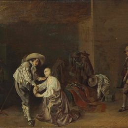 《劫掠兵》威廉·康奈利斯·杜斯特(Willem Cornelisz Duyster)高清作品欣赏