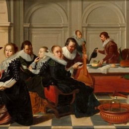 《音乐派对》威廉·康奈利斯·杜斯特(Willem Cornelisz Duyster)高清作品欣赏