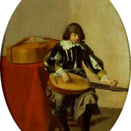 《青年音乐家》威廉·康奈利斯·杜斯特(Willem Cornelisz Duyster)高清作品欣赏