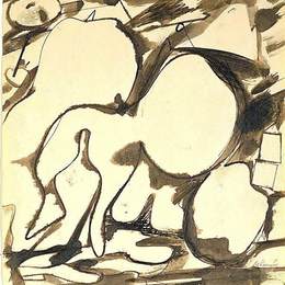 《无题》威廉·德·库宁(Willem de Kooning)高清作品欣赏