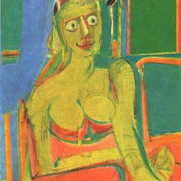 《坐着的女人2》威廉·德·库宁(Willem de Kooning)高清作品欣赏