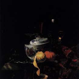 《中国瓷碗静物》威廉·考尔夫(Willem Kalf)高清作品欣赏
