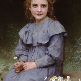 《雏菊》威廉·阿道夫·布格罗(William-Adolphe Bouguereau)高清作品欣赏