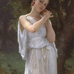《耳环》威廉·阿道夫·布格罗(William-Adolphe Bouguereau)高清作品欣赏