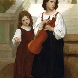 《远离家乡》威廉·阿道夫·布格罗(William-Adolphe Bouguereau)高清作品欣赏