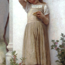 《在忏悔》威廉·阿道夫·布格罗(William-Adolphe Bouguereau)高清作品欣赏