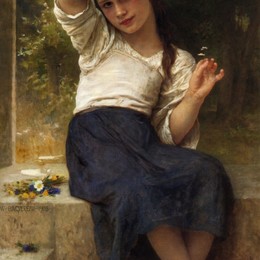 《玛格丽特》威廉·阿道夫·布格罗(William-Adolphe Bouguereau)高清作品欣赏