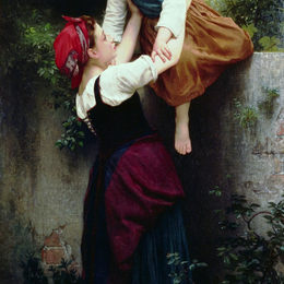 《小型抢劫》威廉·阿道夫·布格罗(William-Adolphe Bouguereau)高清作品欣赏