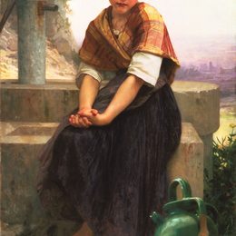 《破碎投手》威廉·阿道夫·布格罗(William-Adolphe Bouguereau)高清作品欣赏