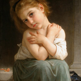 《寒冷的》威廉·阿道夫·布格罗(William-Adolphe Bouguereau)高清作品欣赏
