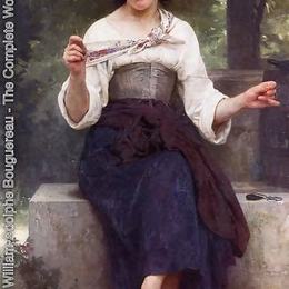 《裁缝师》威廉·阿道夫·布格罗(William-Adolphe Bouguereau)高清作品欣赏