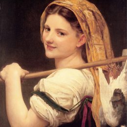 《市场的回归》威廉·阿道夫·布格罗(William-Adolphe Bouguereau)高清作品欣赏