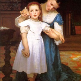 《贝壳》威廉·阿道夫·布格罗(William-Adolphe Bouguereau)高清作品欣赏