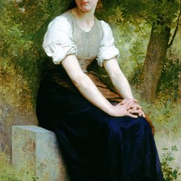 《夜莺之歌》威廉·阿道夫·布格罗(William-Adolphe Bouguereau)高清作品欣赏