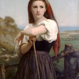 《年轻牧羊人》威廉·阿道夫·布格罗(William-Adolphe Bouguereau)高清作品欣赏
