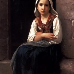 《伊沃奈特》威廉·阿道夫·布格罗(William-Adolphe Bouguereau)高清作品欣赏