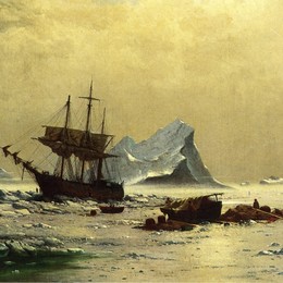 《在浮冰之中》列夫拉格里奥(William Bradford)高清作品欣赏