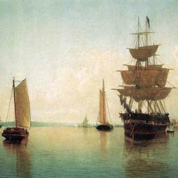 《曼哈顿下游东河》列夫拉格里奥(William Bradford)高清作品欣赏
