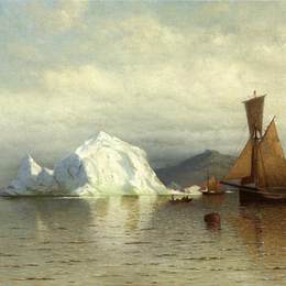 《开普查尔斯附近的拉布拉多渔船》列夫拉格里奥(William Bradford)高清作品欣赏