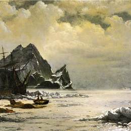 《北极冰原上的早晨》列夫拉格里奥(William Bradford)高清作品欣赏