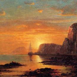 《海景。森塞特悬崖》列夫拉格里奥(William Bradford)高清作品欣赏