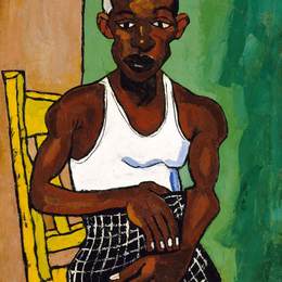 《运动员》威廉·H·约翰逊(William H. Johnson)高清作品欣赏