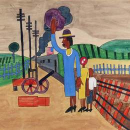 《再会》威廉·H·约翰逊(William H. Johnson)高清作品欣赏
