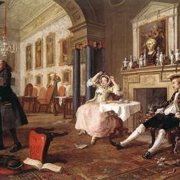 威廉·荷加斯(William Hogarth)高清作品:The Tete-a-Tete