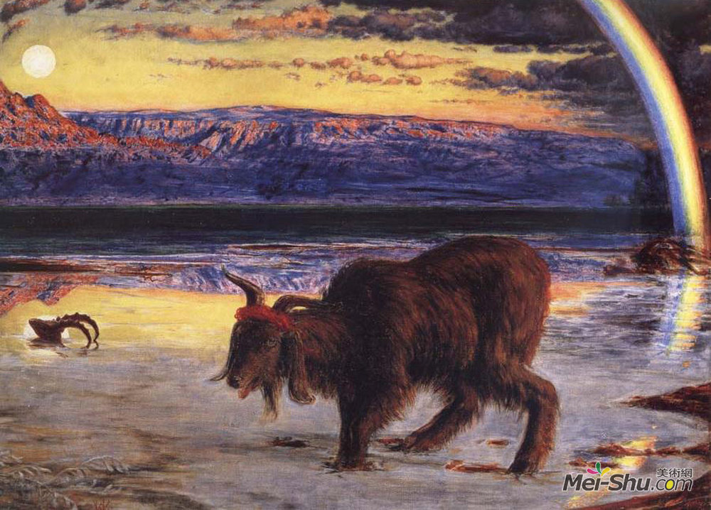 william holman hunt威廉·霍尔曼·亨特油画5869《替罪羊》威廉