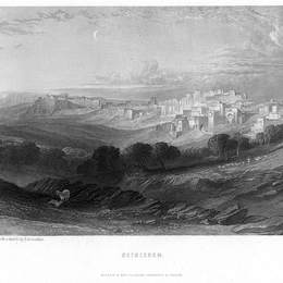 威廉·莱顿·里奇(William Leighton Leitch)高清作品:Bethlehem engraving by William Miller after Leitch