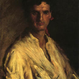 《年轻的罗马人》威廉·梅里特·切斯(William Merritt Chase)高清作品欣赏