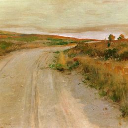 《在希诺诺克山》威廉·梅里特·切斯(William Merritt Chase)高清作品欣赏