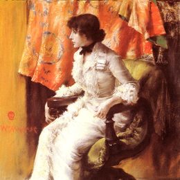 《在演播室里》威廉·梅里特·切斯(William Merritt Chase)高清作品欣赏