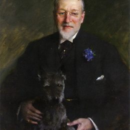 《Francis Guerin Lloyd先生》威廉·梅里特·切斯(William Merritt Chase)高清作品欣赏
