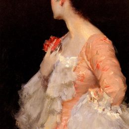 《淑女画像》威廉·梅里特·切斯(William Merritt Chase)高清作品欣赏