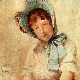 威廉·梅里特·切斯(William Merritt Chase)高清作品:Portrait of Harriet Hubbard Ayers