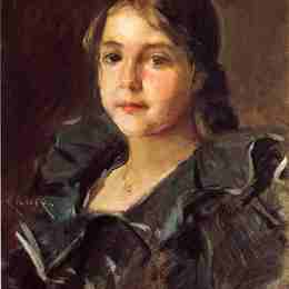 威廉·梅里特·切斯(William Merritt Chase)高清作品:Portrait of Helen Velasquez Chase