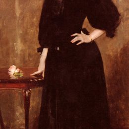 威廉·梅里特·切斯(William Merritt Chase)高清作品:Portrait of Mrs. C