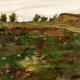 《辛纳科克山》威廉·梅里特·切斯(William Merritt Chase)高清作品欣赏