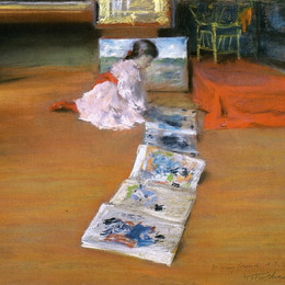 《新诺克室内工作室》威廉·梅里特·切斯(William Merritt Chase)高清作品欣赏