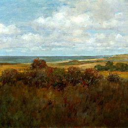 《石楠风景》威廉·梅里特·切斯(William Merritt Chase)高清作品欣赏