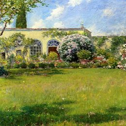 《橘子园》威廉·梅里特·切斯(William Merritt Chase)高清作品欣赏