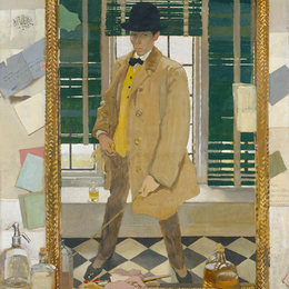 《自画像》威廉·奥宾(William Orpen)高清作品欣赏