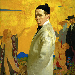 《自画像播种新种子》威廉·奥宾(William Orpen)高清作品欣赏